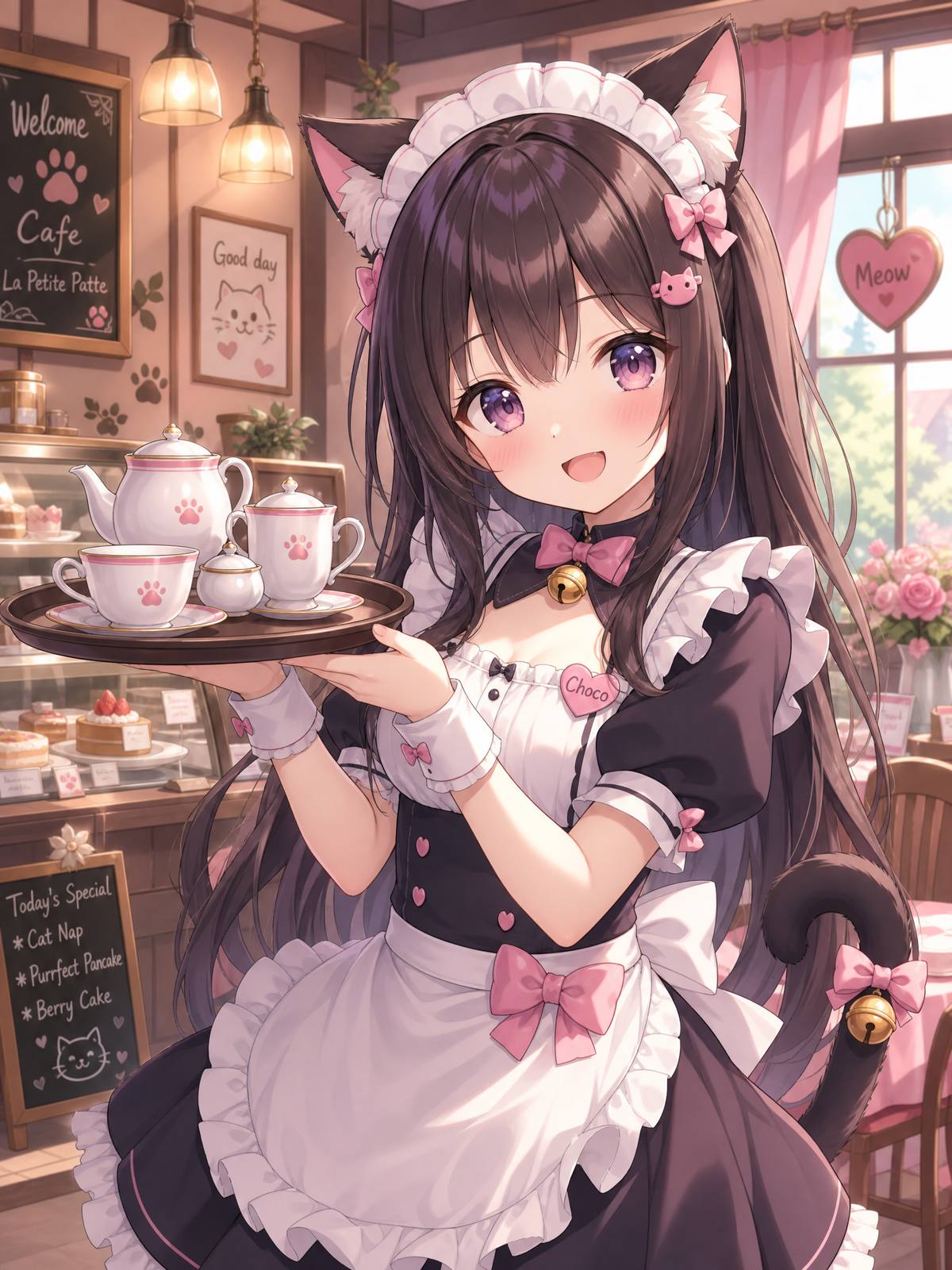 寸止挑战cosplay动漫-猫耳女仆